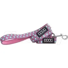 Поводок Doog Luna LEADPTD-L (розовый с каплями)
