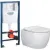 Унитаз подвесной Ceramica Nova Rimless CN3001 + 38772001