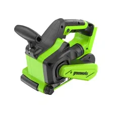 Шлифмашина ленточная аккумуляторная GREENWORKS G24BS 24V [Базовая комплектация + 
Аккумулятор 24В 2 Ач 
Зарядное устройство 2А] (3100607CUA)
