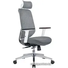 Офисное кресло Norden Имидж Gray 2 YS-0817H(FY+FY)W (белый пластик/серая ткань)