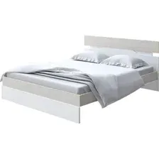 Кровать PROxSON Milton 180x200 (дуб шамони светлый 124/белый)