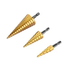 Набор ступенчатых сверл с шестигранным хвостовиком DEKO SD03 SET 3 / арт 065-0533