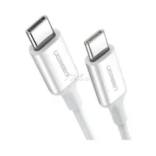 Кабель UGREEN US264-60520 Type C to Type C 3A PD 60W силиконовый 2m White