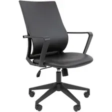 Кресло офисное Chairman 545 (экокожа, черный)