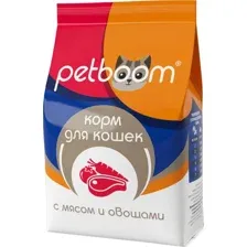 Сухой корм для кошек Petboom С мясом и овощами (10кг)