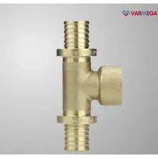 Фитинг Varmega Тройник латунный Slide-fit с внутренней резьбой 25х3/4 VM51116