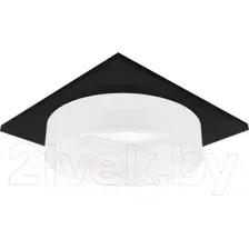 Точечный светильник Ambrella TN1316 SBK/FR (черный песок/белый матовый)