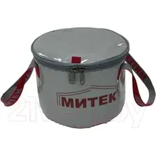Ведро рыболовное МИТЕК с крышкой 40х40 серый