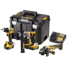 Набор электроинструмента DeWalt DCK355P2T (шуруповерт, перфоратор, болгарка, 2 АКБ, кейс)