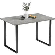 Обеденный стол Mio Tesoro Tako 100x60 (бетонный камень/черный)