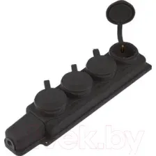 Розетка штепсельная Юпитер JP7601-04 (черный)