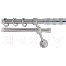 Карниз для штор Lm Decor Жезл 060 2р гладкий (сатин, 1.8м)