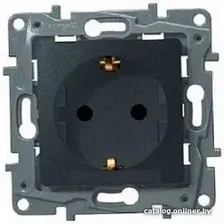 Розетка Legrand Etika 672622 (антрацит)