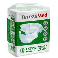 TerezaMed Подгузники взрослые одноразовые для больных с недержанием  Large Extra (№3) 10 шт