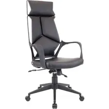 офисное компьютерное кресло Everprof Trio Black ECO, черно-белый