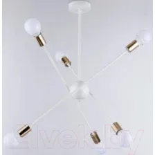 Люстра Ambrella Traditional TR80432/6 WH/GD (белый/золото)