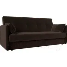 Диван Лига диванов Лига-018 117862 (микровельвет коричневый)