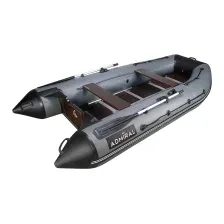 Надувная лодка Адмирал АМ-380 (серый/черный)