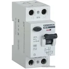 Устройство защитного отключения IEK ВД1-63 40А 30мА тип AC 2п MDV15-2-040-030
