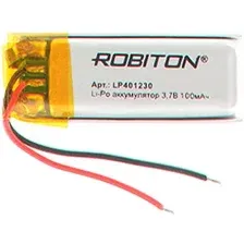 Аккумулятор Robiton LP401230 100mAh 1 шт.