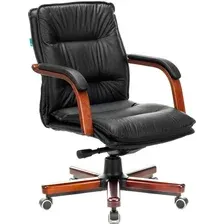 Офисное кресло Бюрократ T-9927WALNUT-LOW (черный)