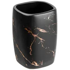 Стакан для зубной щетки и пасты Perfecto Linea Elegance 35-721081 (черный)