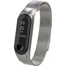 Ремешок для умных часов Bingo Magnetic для Xiaomi Mi Band 3 (серебристый)