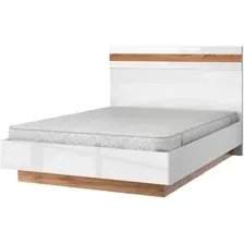 Кровать Anrex Taurus 140В с подъемником 140x200 (дуб вотан/белый)