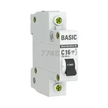 Выключатель автоматический EKF ВА 47-29 1P 16A (C) 4.5кА / mcb4729-1-16C