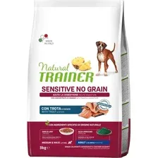 Сухой корм для собак Trainer Natural Sensitive No Gluten Medium&Maxi Adult с форелью (3кг)