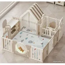 Игровой манеж UNIX kids DeLuxe House&Storage 150х180 Camel PPLXSWHS180WC