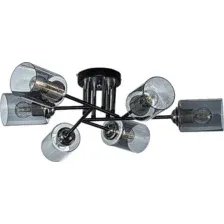 Люстра Aitin-Pro НПБ 02-6x60-101 / XA1616B/6 (черный/хром)