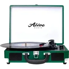 Проигрыватель виниловых пластинок Alive Audio Glam Pine c Bluetooth / GLM-01-PN