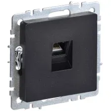 Розетка IEK BR-K10-1-K02 (черный)