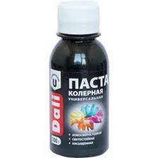 Колеровочная паста Dali черный 0,1 кг