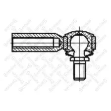наконечник тяги !крана ур пола нижний (накр) LHT M8x1.5 M8x1.5 L45 MAN 84-41202-SX STELLOX