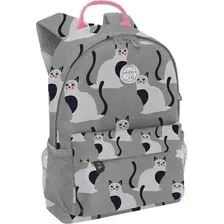 Детский рюкзак Grizzly Кошечки на сером RK-678-1 (серый)