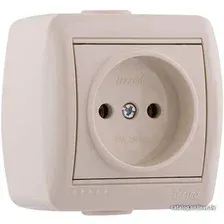 Розетка Lezard Nata 710-0300-121 (кремовый)