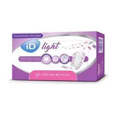 Прокладки женские урологические iD Light Ultra mini, 28 шт