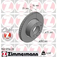 Тормозной диск ZIMMERMANN 150.1256.20 вентилируемый , передняя ось