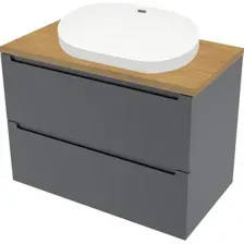 ЗОВ Тумба с умывальником Дион 70 D70LAFM7015MKV5-HPL38T6002