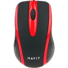 Мышь Havit HV-MS753 (черный/красный)