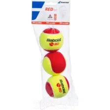 Набор теннисных мячей Babolat Red / 501036 (3шт, желтый/красный)