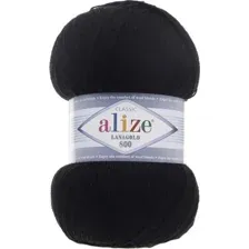 Пряжа для вязания Alize Lanagold 60 (800 м, черный)