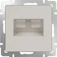 Розетка компьютерная Werkel WL03-RJ-11-45 (слоновая кость)