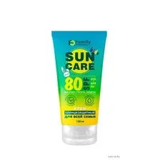 Крем солнцезащитный "Для всей семьи" SPF 80+ (130 мл)