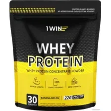 Протеин сывороточный (концентрат) 1WIN Whey Protein (банан/дыня, 900г)