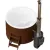 Купель PolarSpa Comfort термососна 160 Hot (темный, с аэромассажем, хромотерапией и утеплением композитной чаши)