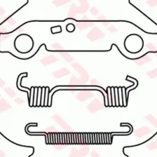 Комплект тормозных колодок, стояночная тормозная система TRW GS8218