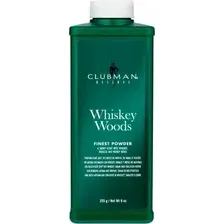 Тальк для бороды Clubman Универсальный с запахом виски Whiskey Woods Powder 255 г